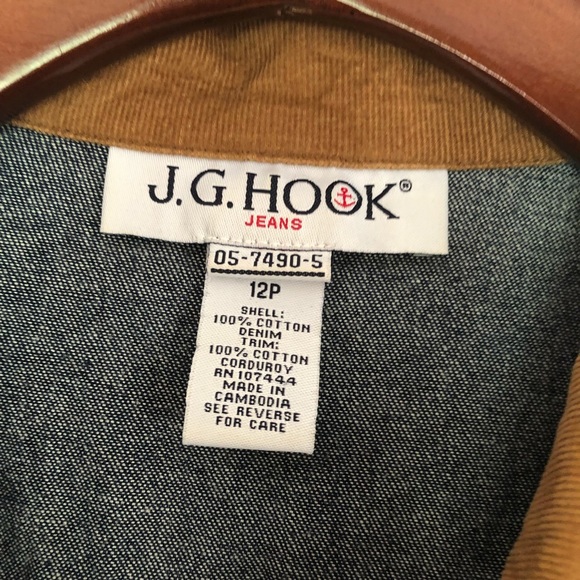 JG Hook, Corduroy Camel Collared Jean Dress, M/L - Picture 7 of 10